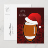football speler Kerst Kaarten Feestdagenkaart (Voorkant / Achterkant)