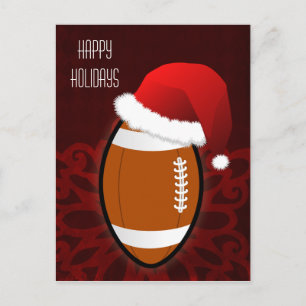 football speler Kerst Kaarten Feestdagenkaart