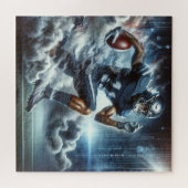 football-speler legpuzzel (Horizontaal)