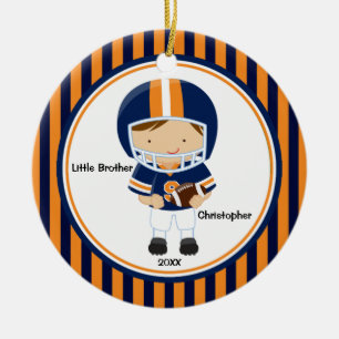 Football Speler Little Brother Kerst Ornament