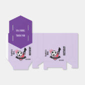 Football speler meisje, Football meisje team Bedankdoosjes (Uitgevouwen)