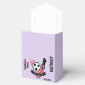 Football speler meisje, Football meisje team Bedankdoosjes (Geopend)