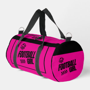 Football Speler Meisje, Team, Gift Duffle Bag Plunjezak