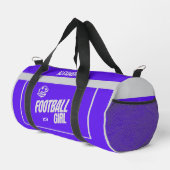 Football Speler Meisje, Team, Gift Duffle Bag Plunjezak (Rechterhoek)