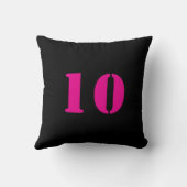 Football Speler Meisje, Verjaardag Meisje Team Kussen (Achterkant)