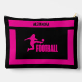 Football Speler Meisje, Verjaardagscadeau, Footbal Etui (Achterkant)