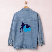 Football Speler Meisje, Verjaardagscadeau, Team Denim Jacket (Hangar)