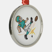 football speler metalen ornament (Rechts)