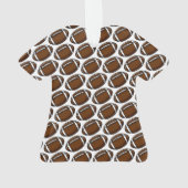 Football Speler NAAM NUMMER Sport Team Kleuren Ornament (achterkant)