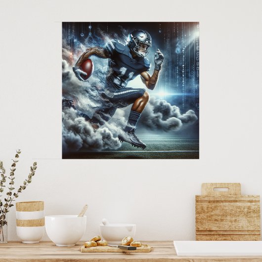 football-speler poster (Keuken)