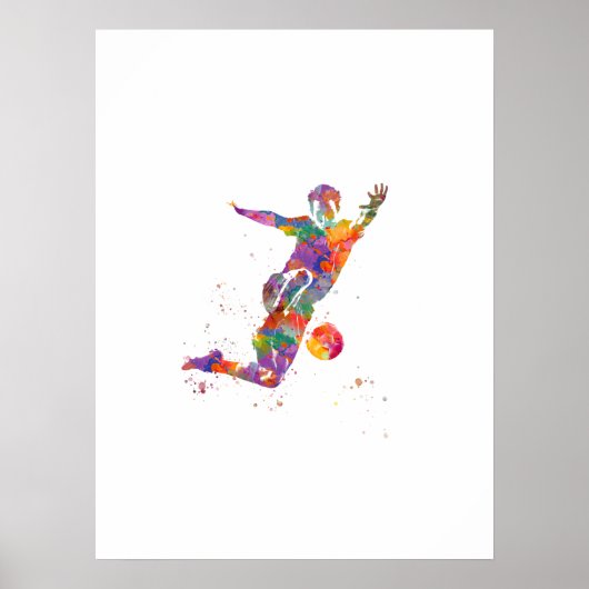 Football speler poster (Voorkant)