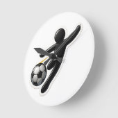 Football speler ronde klok (Hoek)