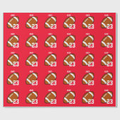 Football speler rood inpakpapier (Vlak)