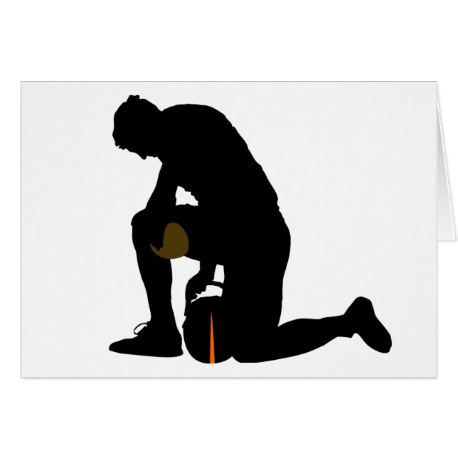football speler silhouette (Voorkant Horizontaal)