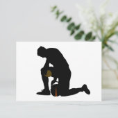 football speler silhouette kaart (Staand voorkant)