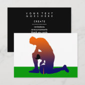 football speler silhouette kaart (Voorkant / Achterkant)