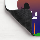 football speler silhouette muismat (Hoek)