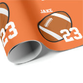 Football speler Sinaasappel inpakpapier (Rol Hoek)