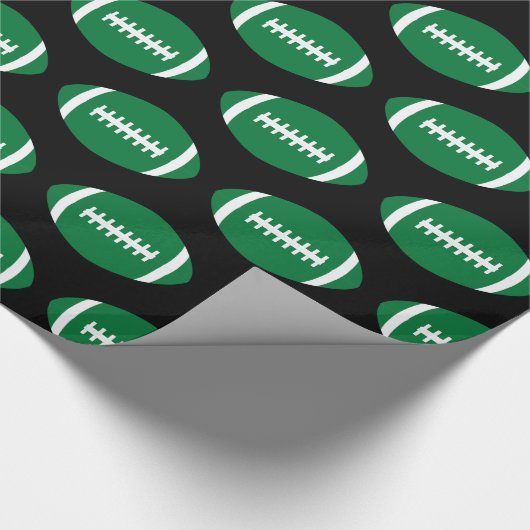 Football Speler Team Party Groene Footballs Sport Cadeaupapier (Hoek)