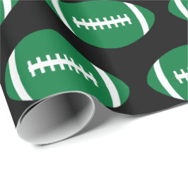 Football Speler Team Party Groene Footballs Sport Cadeaupapier