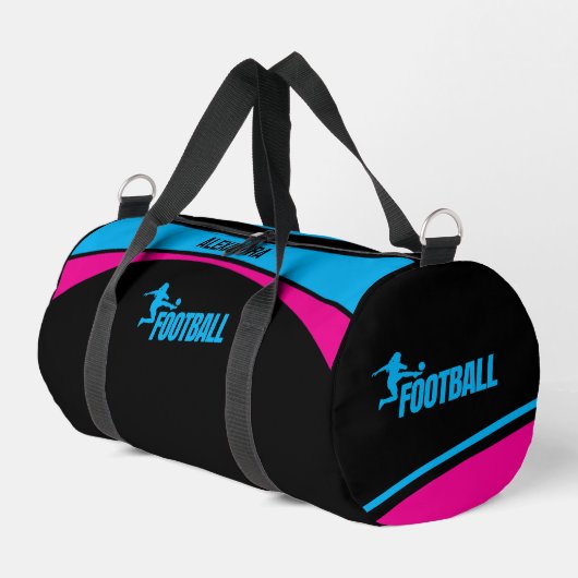 Football Speler, Team, Verjaardag Gift Duffle Bag Plunjezak (Linkerhoek)
