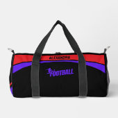 Football Speler, Team, Verjaardag Gift Duffle Bag Plunjezak (Voorkant)