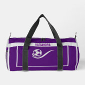 Football Speler, Team, Verjaardagscadeau Plunjezak (Achterkant)