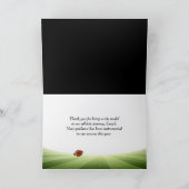 Football speler voor coach dank u kaart (Binnen)