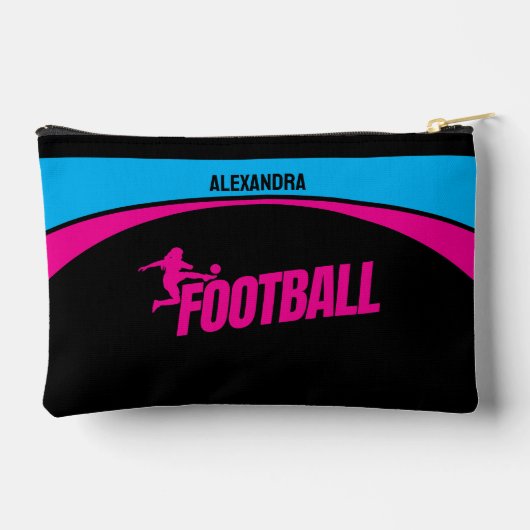 Football Speler Vrouwen, Meisje Verjaardag Gift Etui (Achterkant)