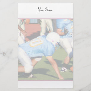 Football spelers briefpapier