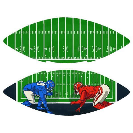 Football spelers op veld (Panelen)