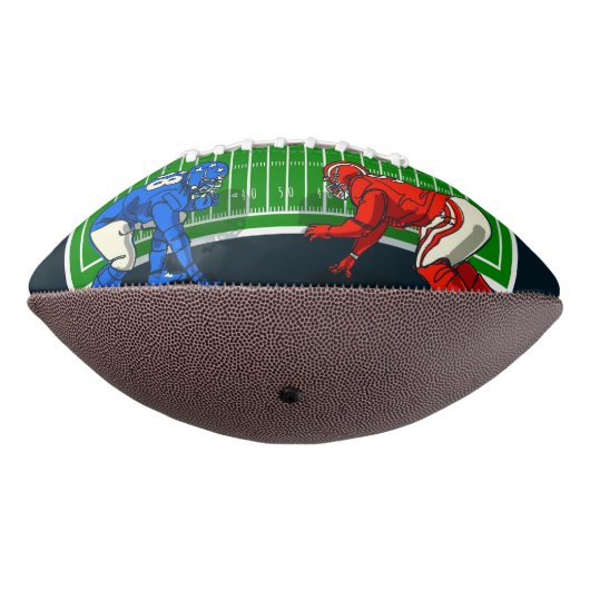 Football spelers op veld (Gedraaid 270)