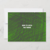 Football Splatter Bar Bat Mitzvah Reply Card RSVP Kaartje (Achterkant)