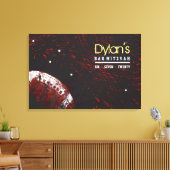 FOOTBALL SPLATTER Bar Mitzvah Inloggen Memory Boar Canvas Afdruk (Insitu (Woonkamer))