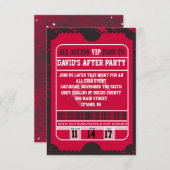 Football Spletter Bar Mitswa Party Kaart (Voorkant / Achterkant)