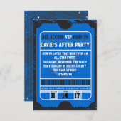 Football Spletter Bar Mitswa Party Kaart (Voorkant / Achterkant)