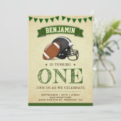  Football sport 1e verjaardag Kaart (Staand voorkant)