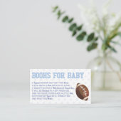Football Sport Baby shower Boeken voor Baby Kaart (Staand voorkant)