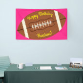 Football sport Birthday Party roze Spandoek (Beurs)
