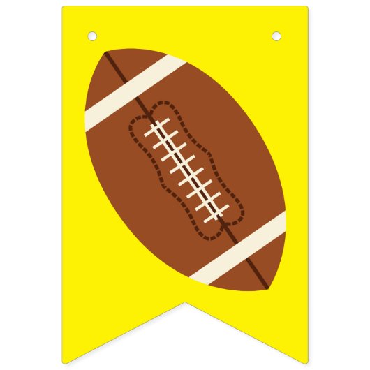 Football sport Birthday Party roze Vlaggetjes (Eerste vlag)