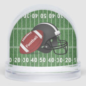 Football Sport Design Snow Globe Sneeuwbol (Voorkant)
