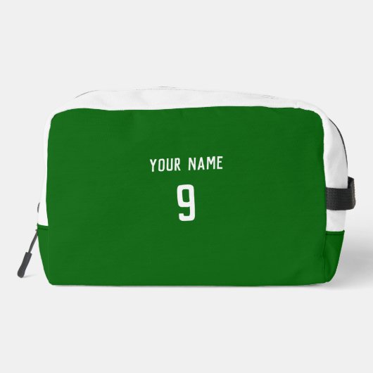 Football Sport Emerald Green Toilettasje (Achterkant)