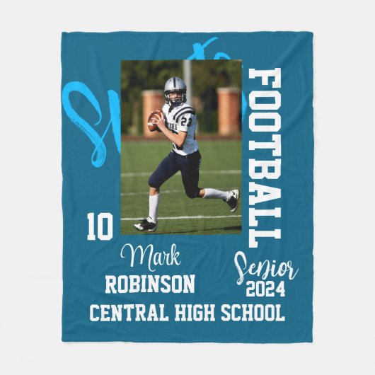 Football Sport Foto Fleece Deken (Voorkant)