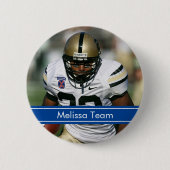 Football Sport Foto Ronde Button 5,7 Cm (Voorkant)