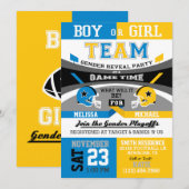 Football sport Genderkwesties onthullen uitnodigin Kaart (Voorkant / Achterkant)