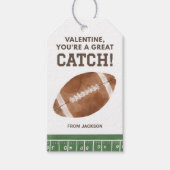 Football Sport Kinder Valentijnsdag Cadeaulabel (Voorkant)