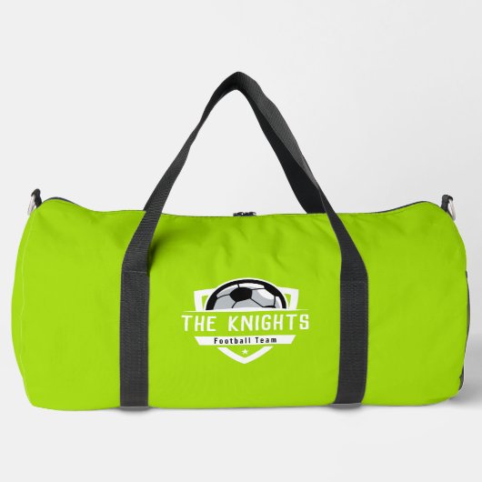 Football Sport Lime Green Plunjezak (Voorkant)