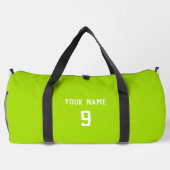 Football Sport Lime Green Plunjezak (Achterkant)