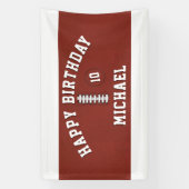 Football Sport Party Boys Verjaardagsbanner Spandoek (Verticaal)