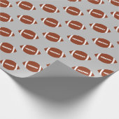 Football Sport Thema | Elke achtergrondkleur Cadeaupapier (Hoek)